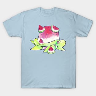 Watermelon Turtle Watercolor T-Shirt